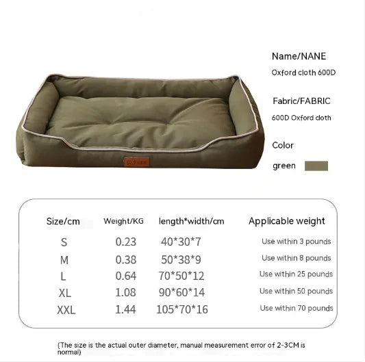 Cama para perros impermeable y resistente
